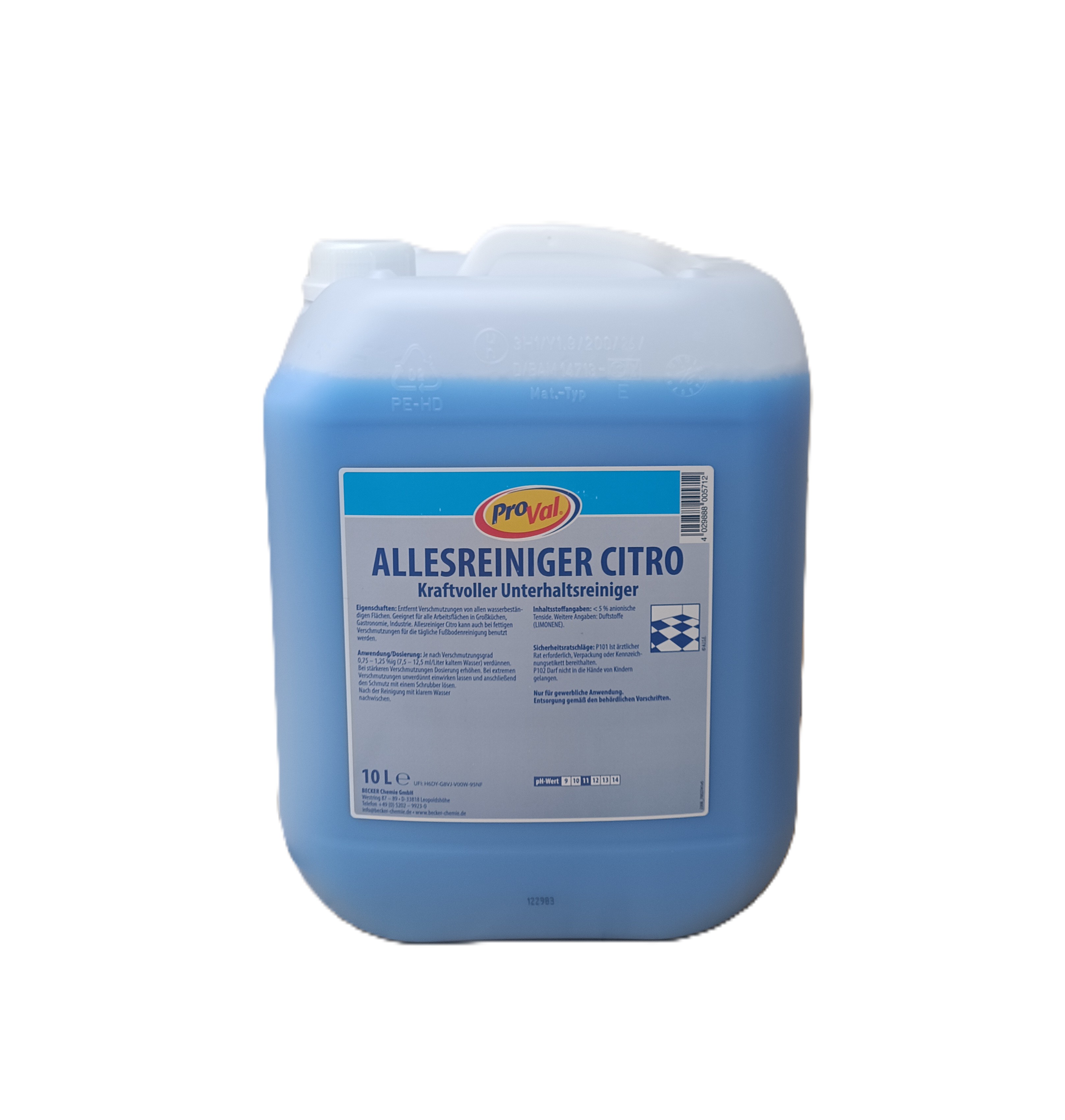 Allesreiniger, Allzweckreiniger Citro – 10 Liter Kanister – Kraftvoller Universalreiniger mit Frischeduft