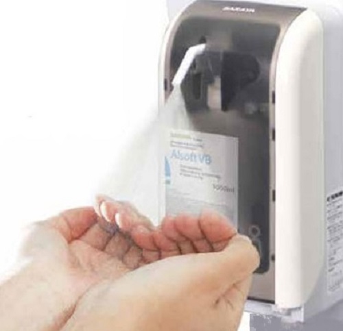 Saraya GUD 1000, Sensorspender zur Händedesinfektion, "no touch" – Weiß/Grau