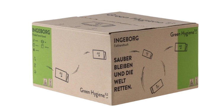 Palette Green Hygiene Ingeborg – N-Falz Falthandtücher | 54 VE | 100% Recycling & Plastikfrei