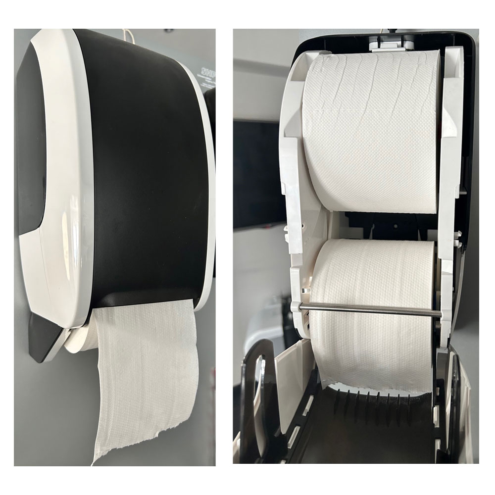 Premium System-Toilettenpapier für Cosmos Spender | 3-lagig, 90m – 32 Rollen