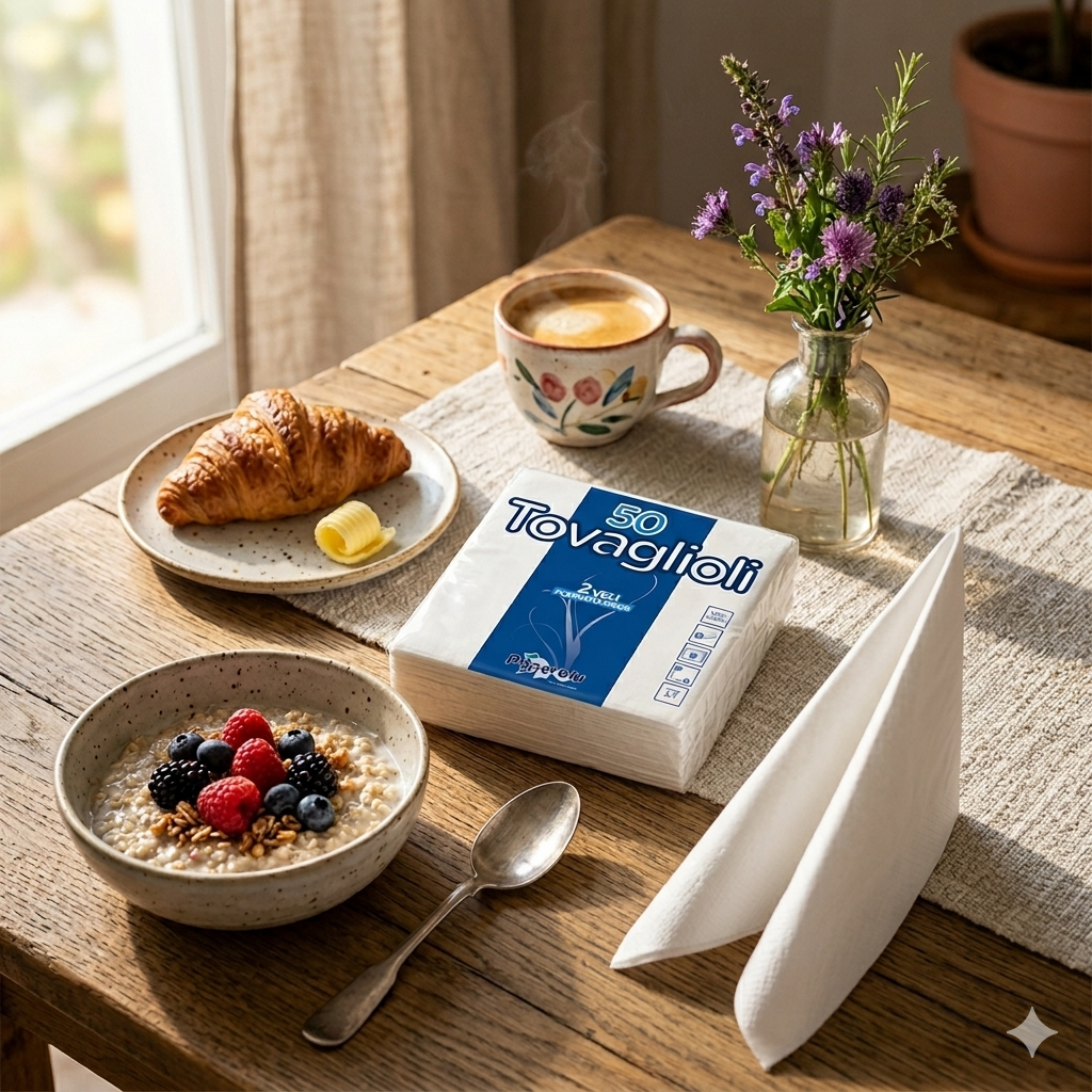 Premium Papierservietten Weiß – 38 x 38 cm, 2-lagig (2.400 Stück)