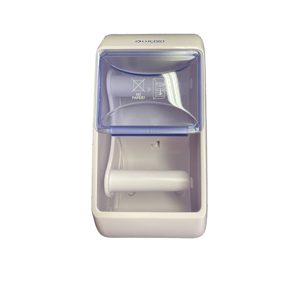 Lucart Professional Zwillingsspender Doppelspender Toilettenpapier schiebe Fenster