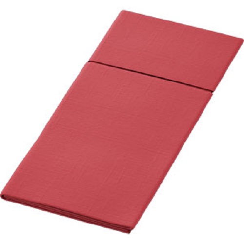 260x Duniletto Slim Bestecktaschen Bordeaux – 40 x 33 cm, Bio & Kompostierbar
