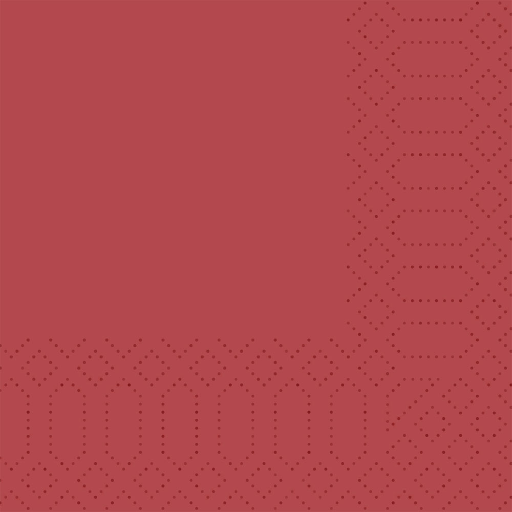 Cocktail Papier Serviette FSC 24x24 (12x12cm) boredeaux DUNKELROT