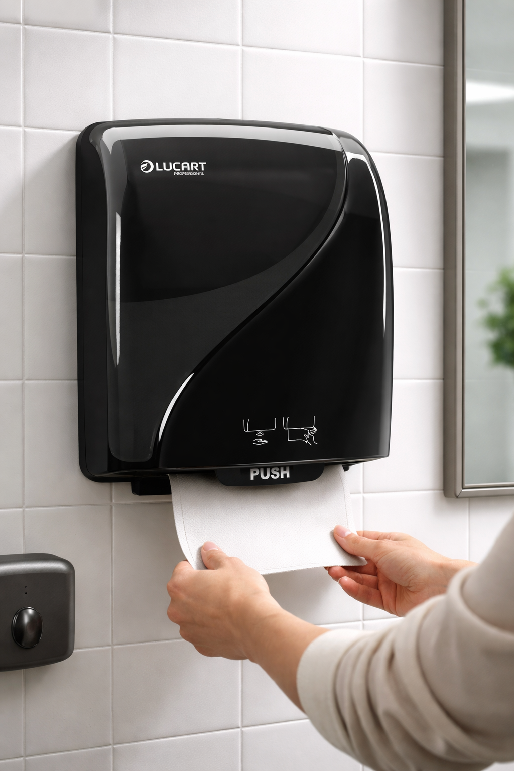 6 x Lucart Strong 155 ID Papierhandtuchrollen – 2-lagig, 155m, 100% Zellstoff für Identity-Spender