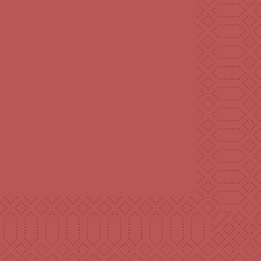Serviette bordeaux dunkelrot 40x40 cm 1/4 Falz auf 20x20 cm