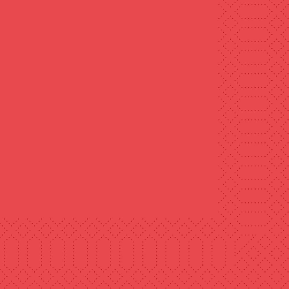 DUNI Zelltuch Serviette rot 33x33 cm 1/4 Falz 3-lagig