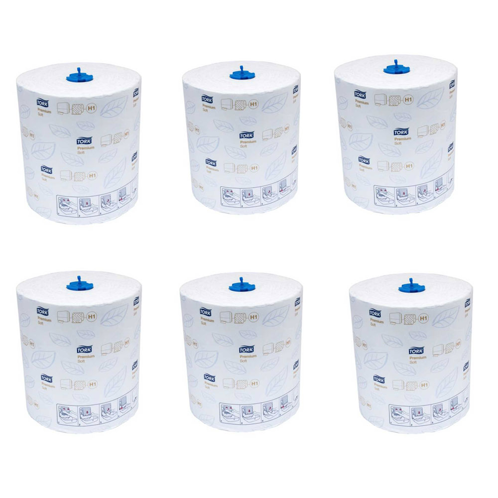 6 Rollen Tork H1 Rollenhandtuch Premium TAD 290016, 120016