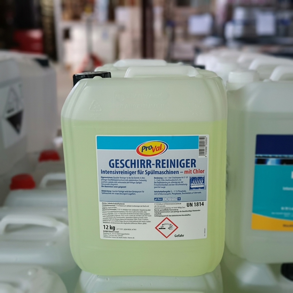 Profi Geschirr-Reiniger flüssig mit Chlor – 12 kg Kanister