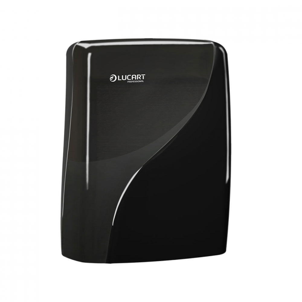 Lucart, Identity, Falthandtuchspender, schwarz