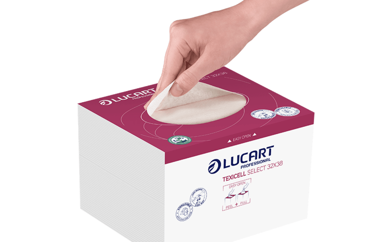 Lucart TEXICELL SELECT (AirTech) – Premium Airlaid Mehrzwecktücher, 1.100 Stück