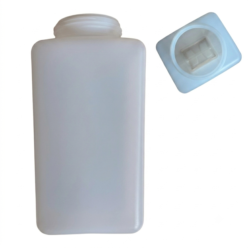 Leerflasche, eckige Spenderflasche ohne Inhalt - ~1000ml