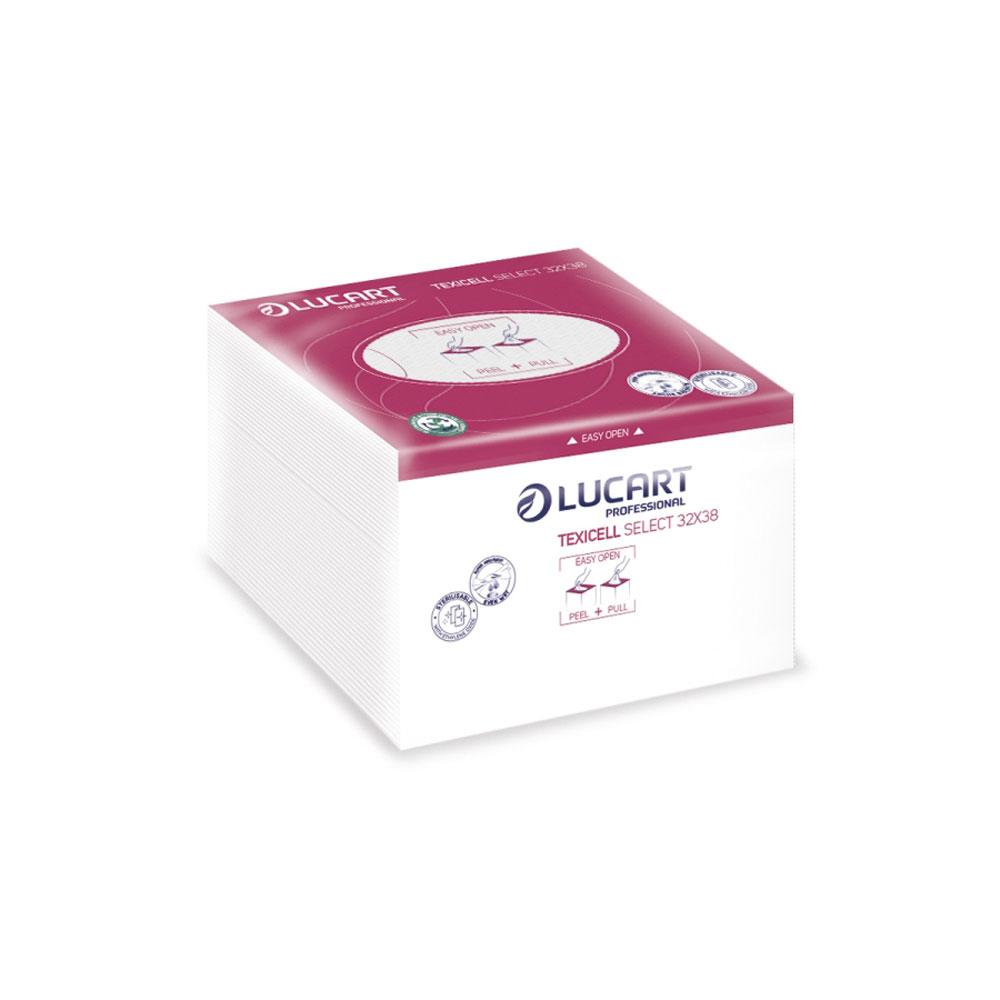 Airlaid Mehrzwecktücher Lucart AIRTECH 32x38 cm gefaltet auf 16x19 cm Fleischsafttücher