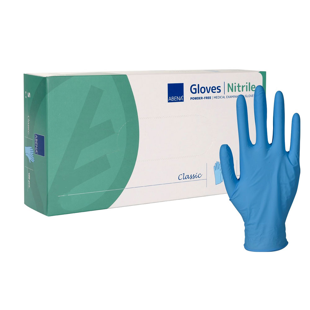 blaue Nitril Einmalhandschuhe GR. S- L