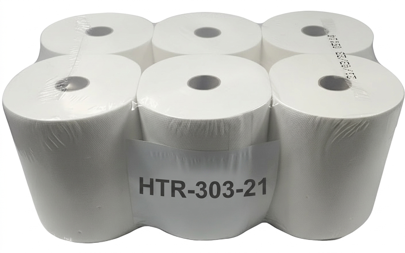 Palette 3-lagige Handtuchrollen (50 VE / 300 Rollen) – 21 cm Rollen - Breite