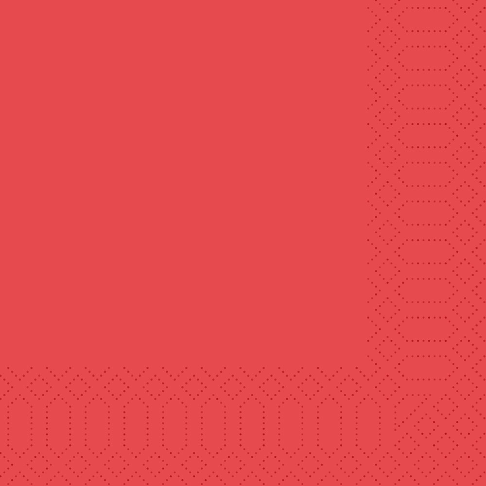 Servietten rot 40 x 40 cm 3-lagig, 1/4 falz