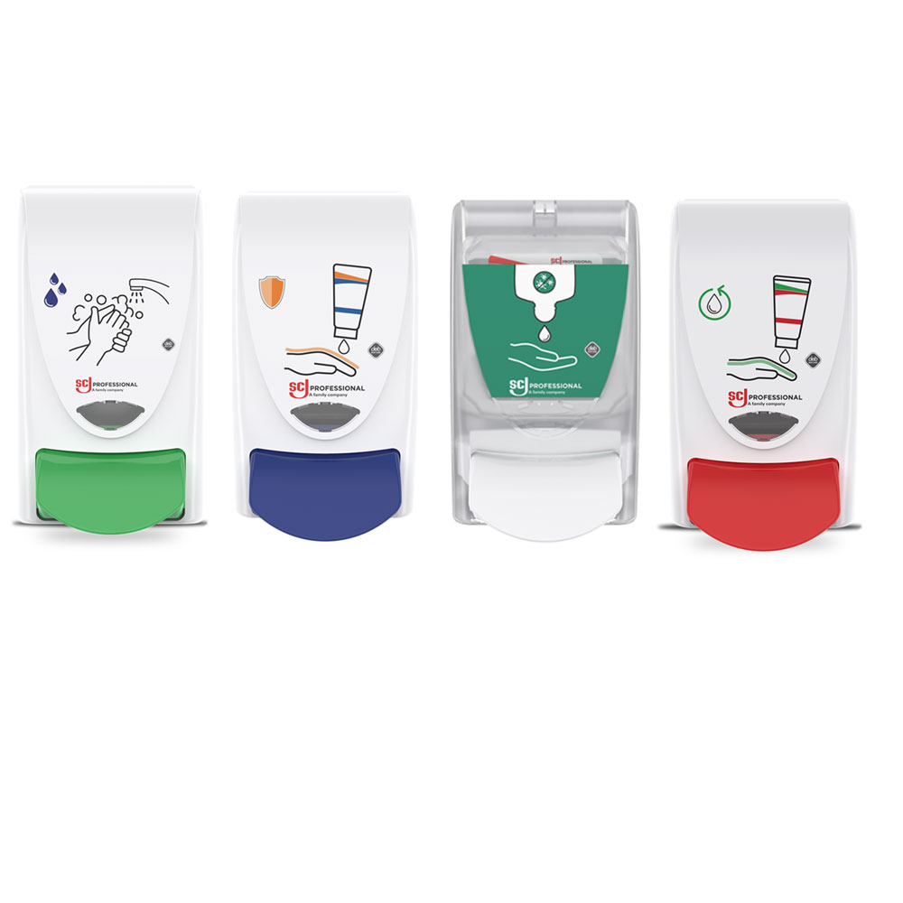 4 stufiges Hautschutzprogramm komplettes Set vor der Arbeit während der Arbeit nach der Arbeit