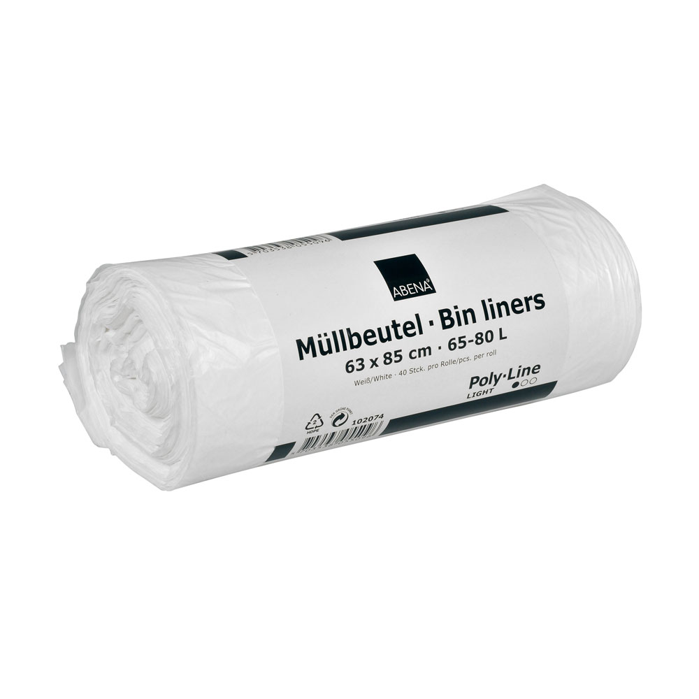 65-80 Liter Müllsack, weiss, 360 Stück