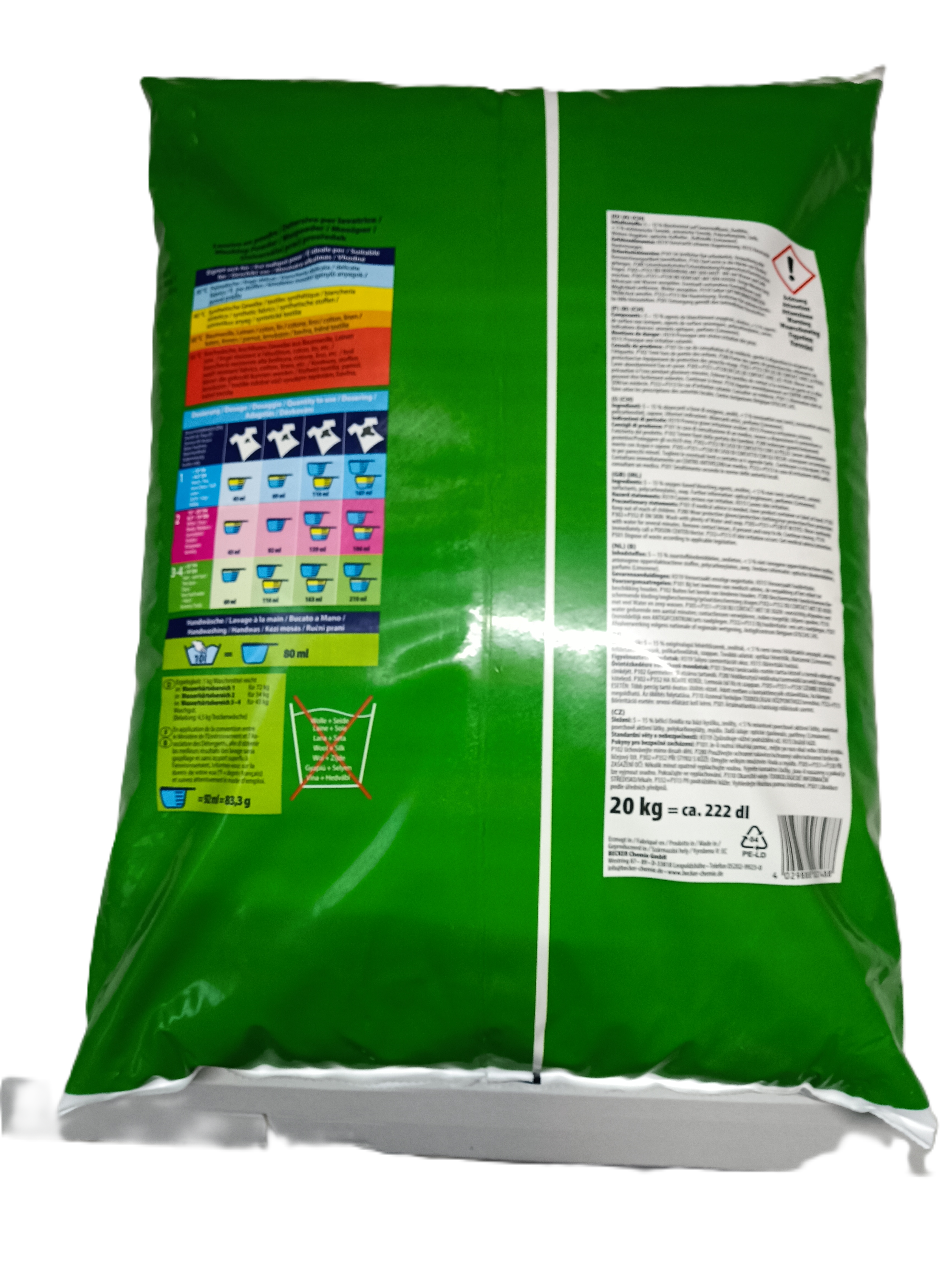 BC-Mat Vollwaschmittel phosphatfrei – 20 kg Sack