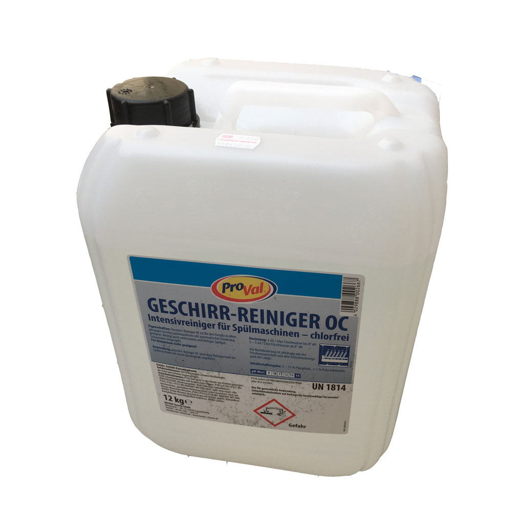 Geschirr Reiniger Gläserreiniger chlorfrei 12 kg Inhalt im Kanister