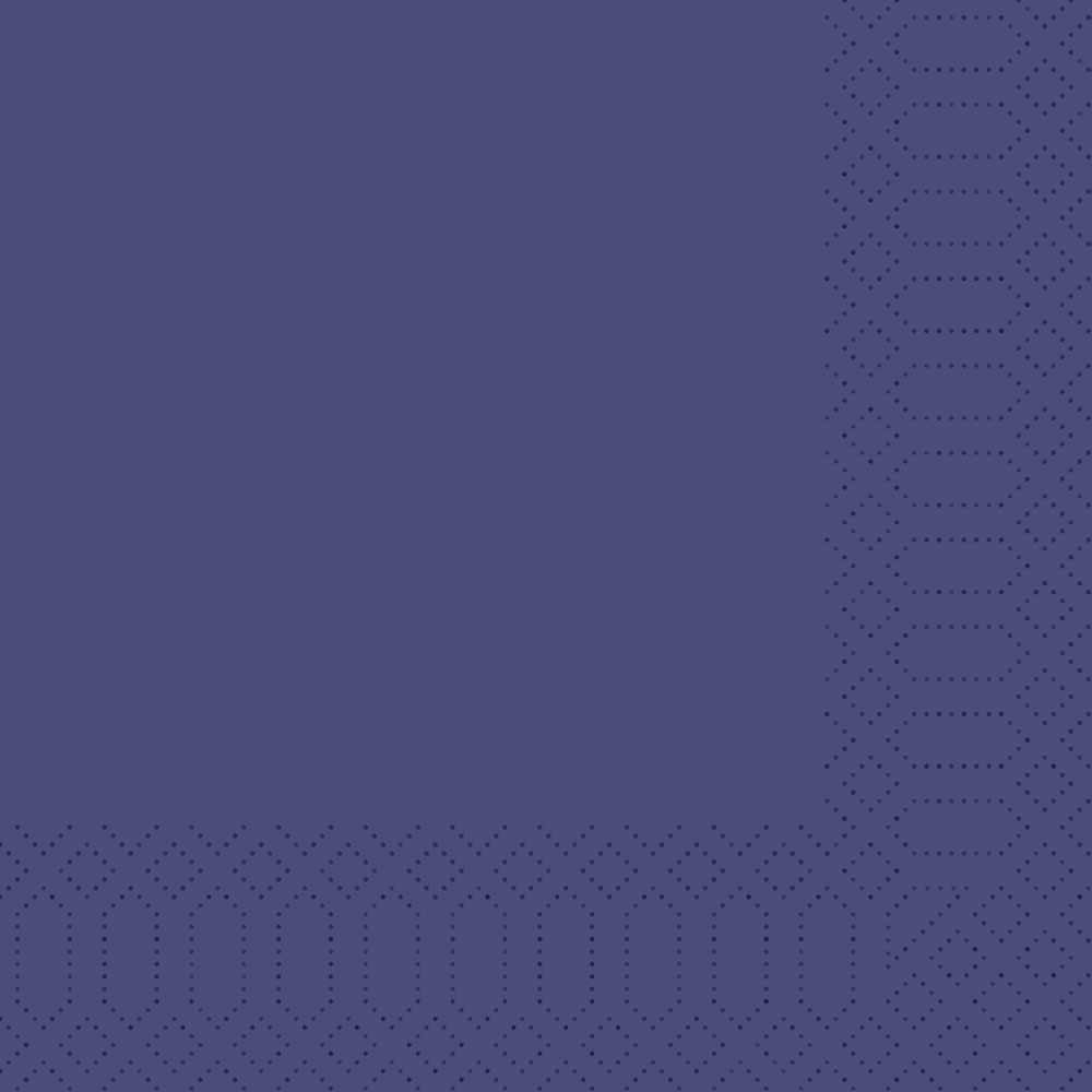 DUNI Zelltuch Serviette dunkelblau blau 33x33 cm 1/4 Falz 3-lagigi