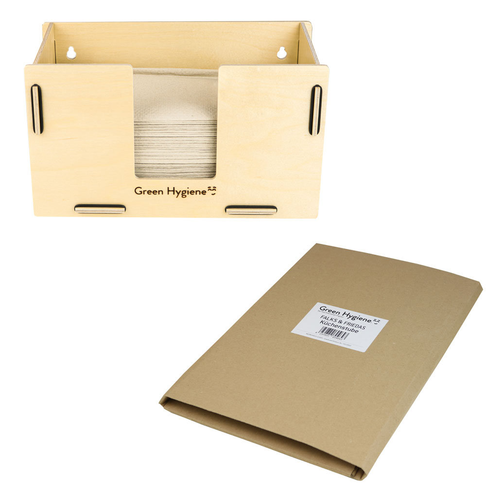 Kuechenstube, Spender aus Holz für Papierhandtuch, Aufstellspender