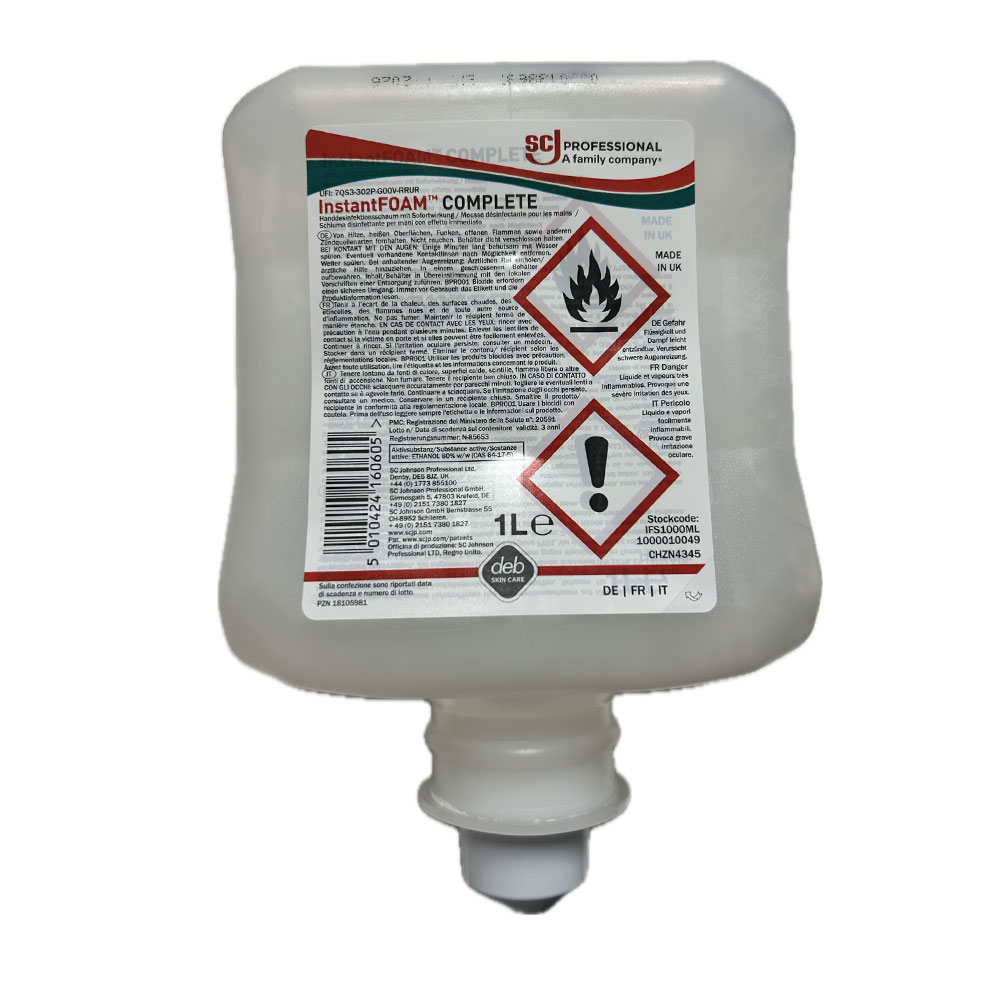 deb instant foam complete ifs1000ml schaumhändedesinfektion