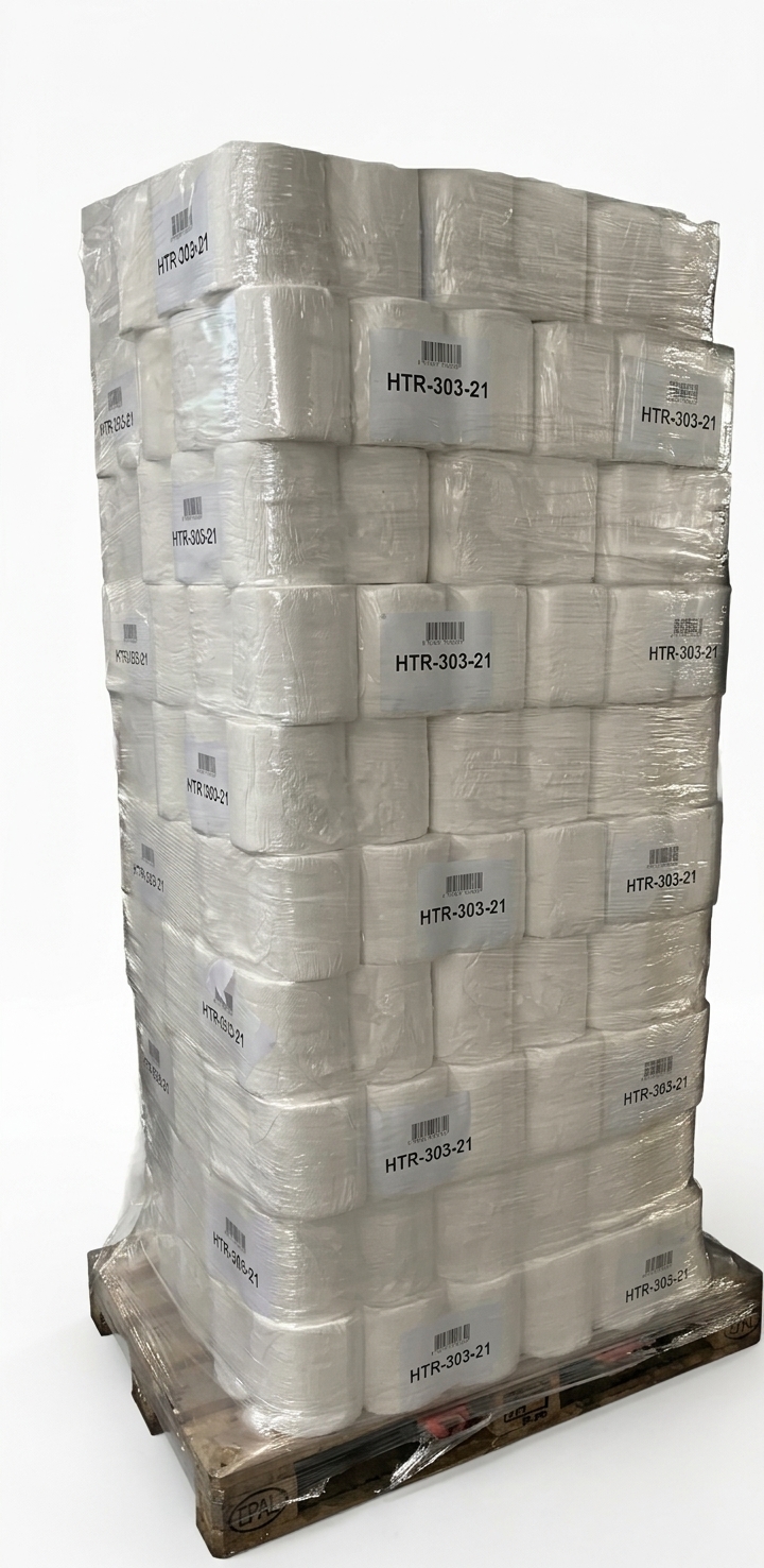 Palette 3-lagige Handtuchrollen (50 VE / 300 Rollen) – 21 cm Rollen - Breite