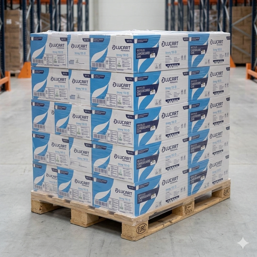 Palette: Lucart Handtuchrollen Identity 2.0 Cardboard Core