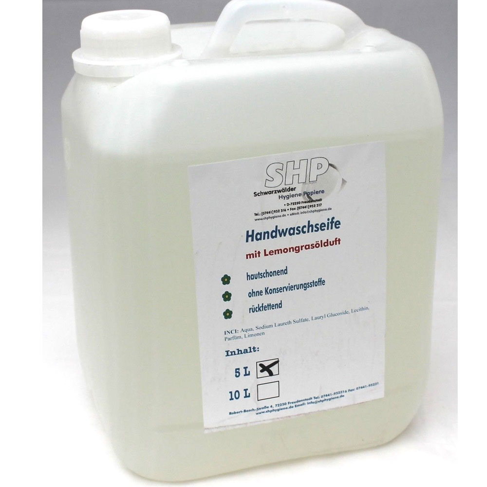 Handwaschseife im 5 L Kanister mit Lemongrasölduft