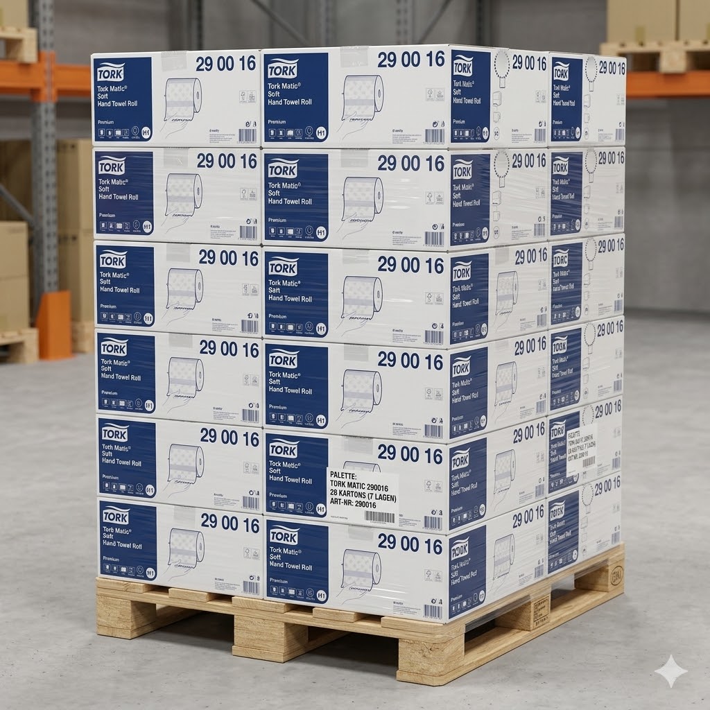 Palette: Tork Handtuchrolle Premium, H1, 2 lagig, 28 KARTONS
