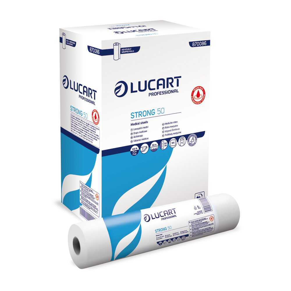 medical sheet, Arztliegenabdeckung, Ärztekrepp, 50m, 50x37cm