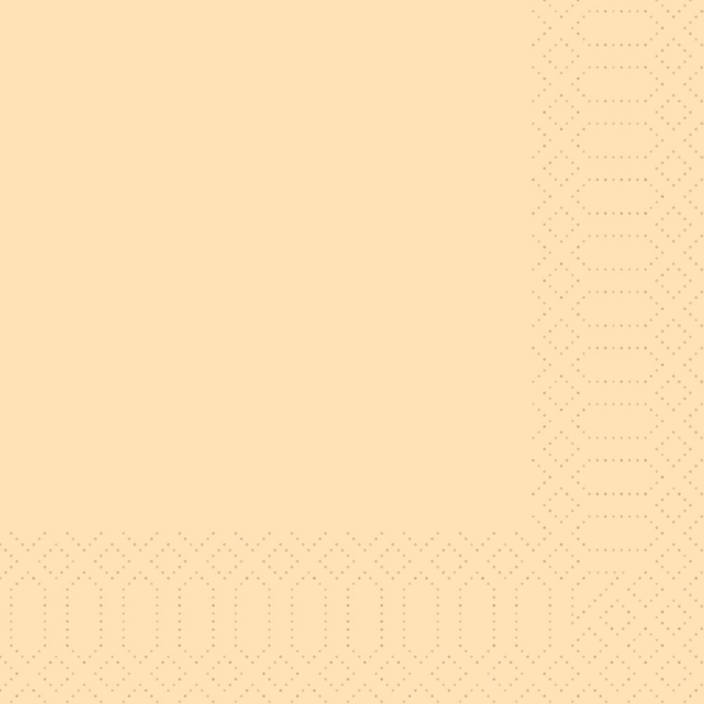 DUNI Zelltuch Serviette cream beige creme 33x33 cm 1/4 Falz 3-lagig