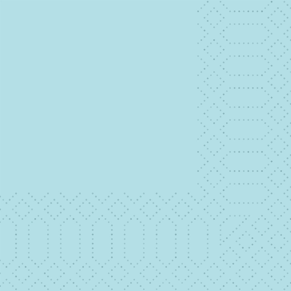 Cocktail Serviette 24x24 cm auf 12x12 gefaltet mintblue