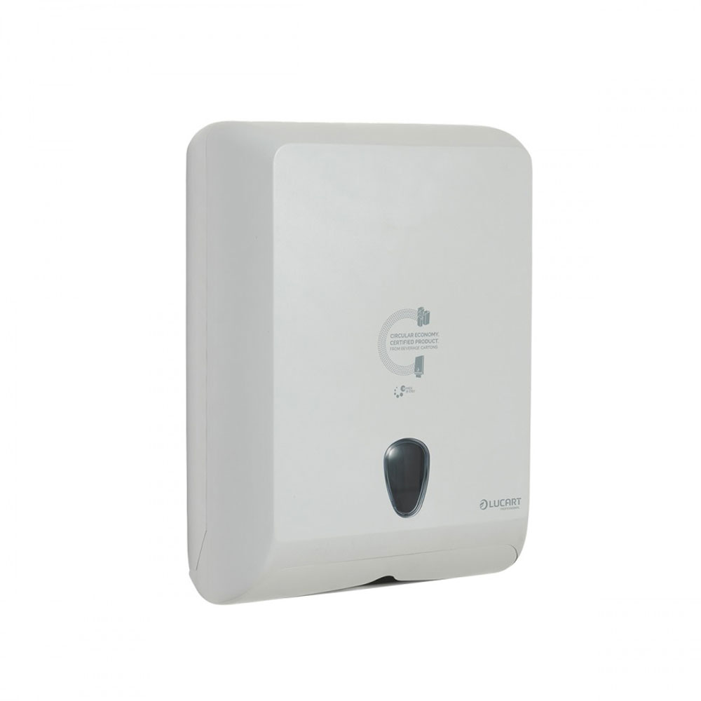 Eco Natural Faltpapierspender für V-Falz M-Falz weiss