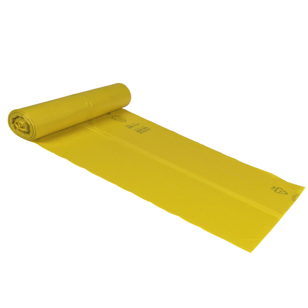 120 Liter, Müllsäcke, gelb, 250 stück