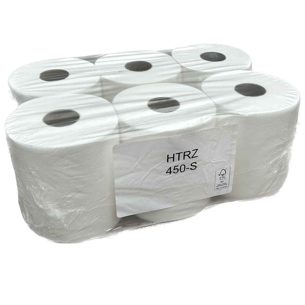 Papierhandtuchrollen 450 Blatt Innenabwicklung center feed rolle