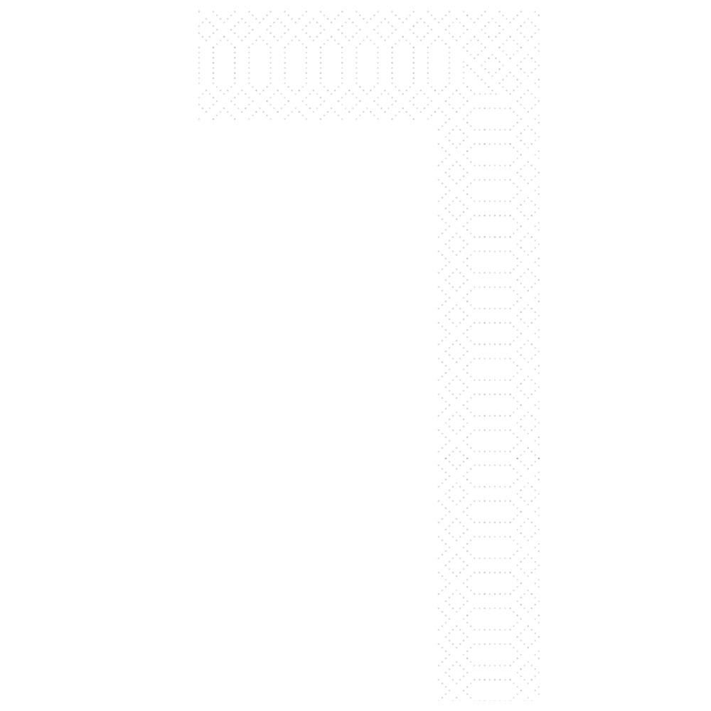 Zelltuch Servietten weiß 1/8 Falz 40x40 2-lagig