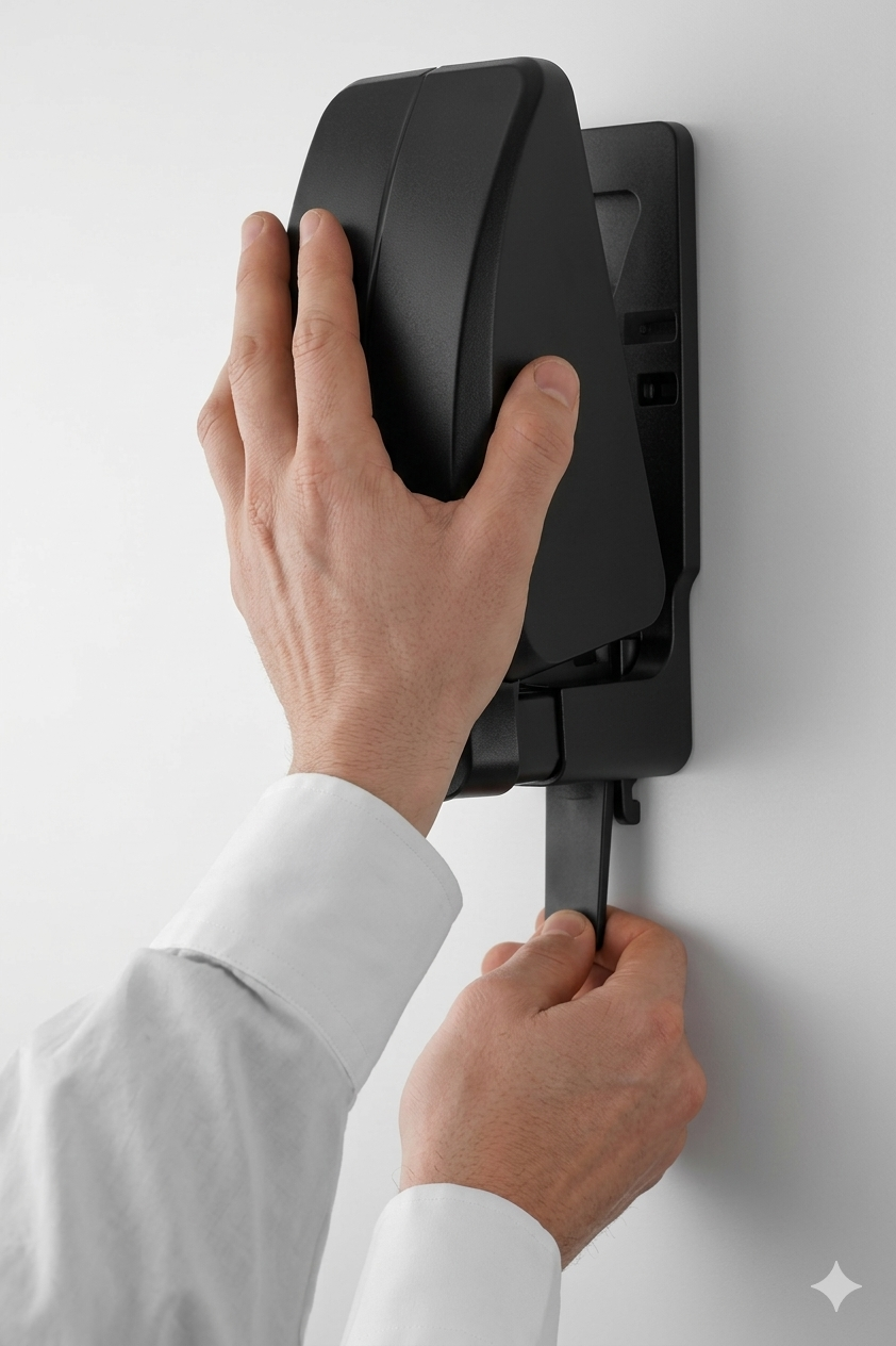 Lavela Wandhalterung (für 1 Liter Kartuschen) schwarz