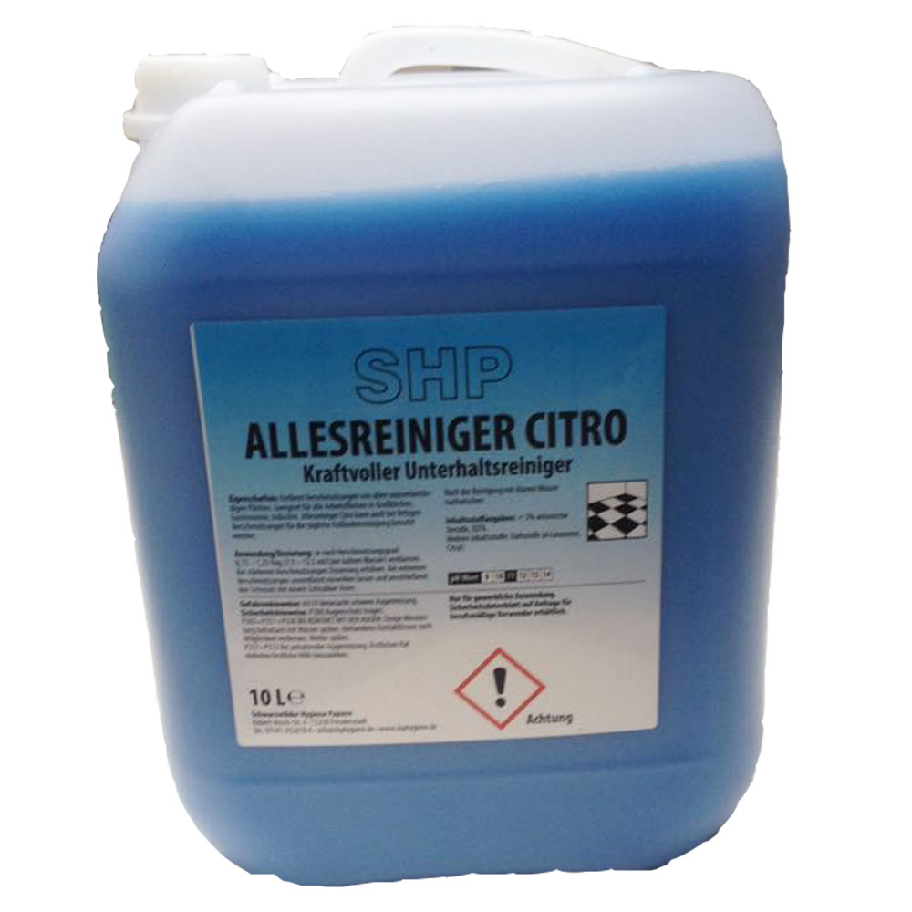 10 Liter Allesreiniger Zitrone Unterhaltsreiniger für Oberflächen