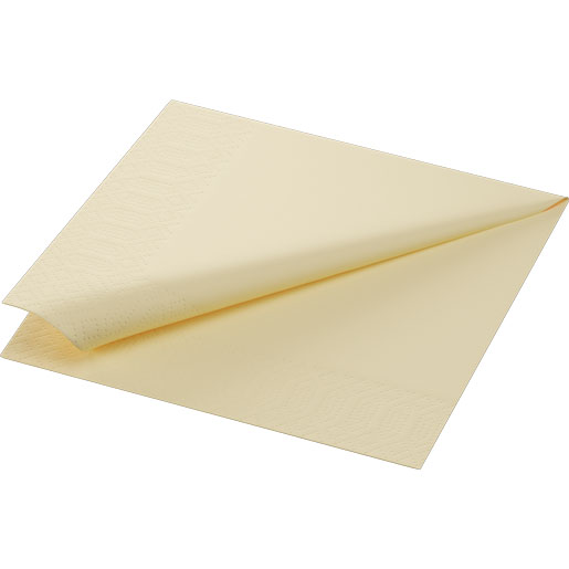1000 Duni GO Servietten Cream 33 x 33 cm – 3-lagig