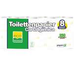 64 Rollen Toilettenpapier, paperdi Eco Green, 250 Blatt / Rolle, 2-lagig