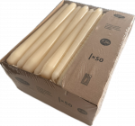 Vorschau: 50 Stabkerzen Duni Farbe creme