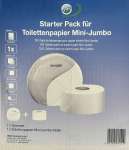 Starterpack: Lucart Identity Mini-Jumborollen Toilettenpapier Spender