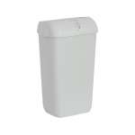 EcoNatural, Papierkorb weiß, Abfallsammler aus Recyclingmaterial, ~ 23 Liter
