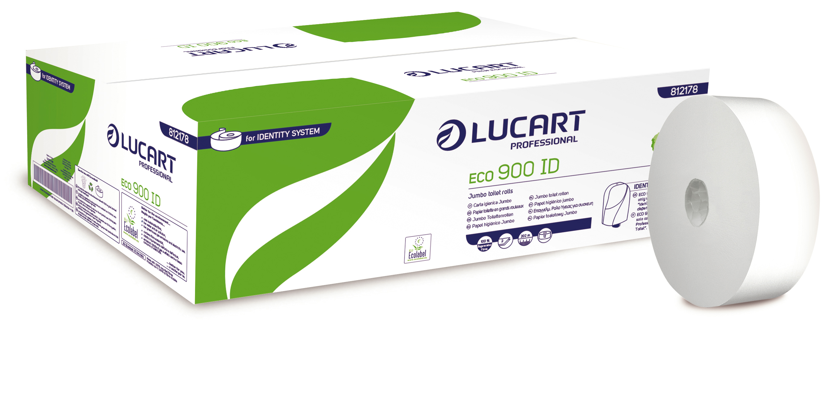 Lucart Identity AutoCut System Spender 6 Rollen Lucart Handtuchpapier 