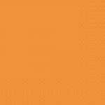 Serviette Duni orange 33 x 33 cm, 16,5 x 16,5 cm 3-lagig